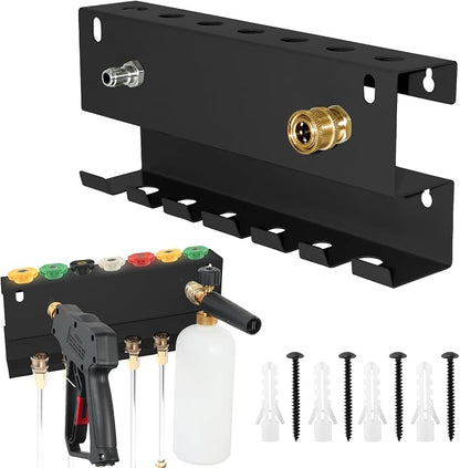 Wall Mounted Pressure Washer Gun & Foam Cannon Holder, Car Wash Accessories by Unknown