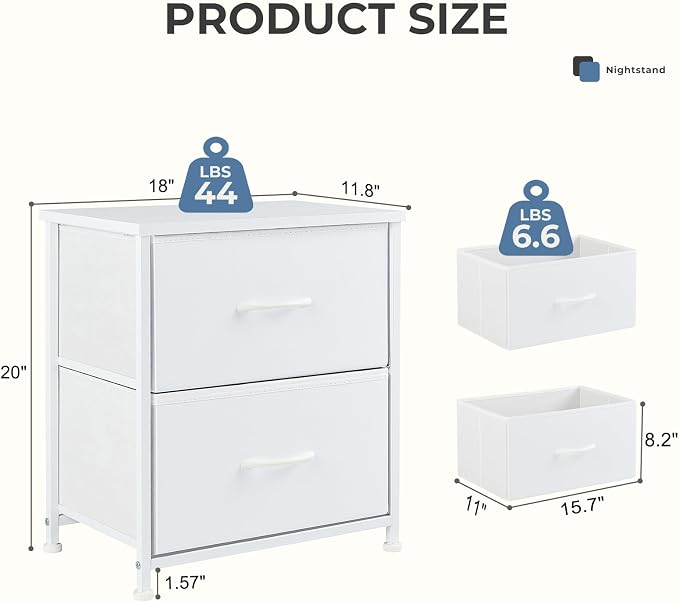 DUMOS Nightstand Small Dresser - Image 3