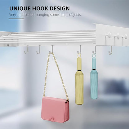 Drying Rack Clothing, Clothes Drying Rack Wall Mounted, Laundry Drying Rack - Image 4