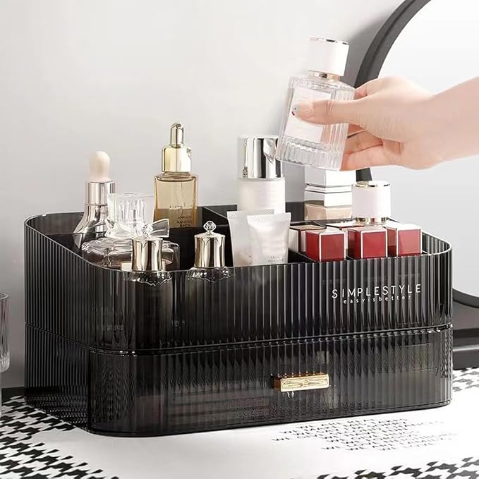MIUOPUR Makeup Organizer with Stackable Drawers, Bathroom Vanity Organizers and - Image 4