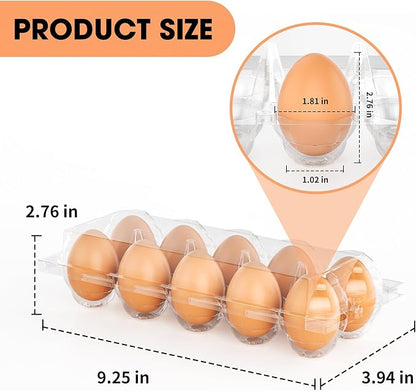 Egg Cartons Cheap Bulk, 60 Pack Egg Cartons Reusable 10 Count, Chicken - Image 2