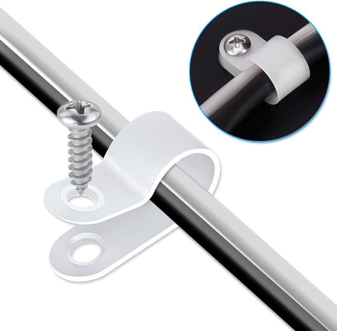 LOKMAN 100 Pack 1/2 Inch Rope Light P-Style Mounting Clips - Image 5