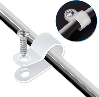 LOKMAN 100 Pack 1/2 Inch Rope Light P-Style Mounting Clips - Image 5