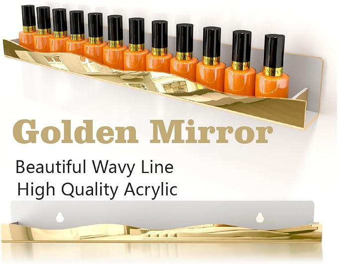 YMVV Wall-Mounted Nail Polish Organizer Rack - Image 3