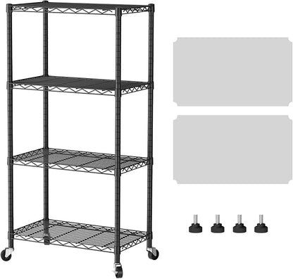 SINGAYE 4 Shelves Storage Shelf Wire Closet Bathroom Organizers Metal Pantry by SINGAYE