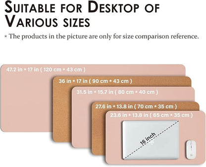 Cork Desk Mat - Dual-Sided Desk Pad - Image 5