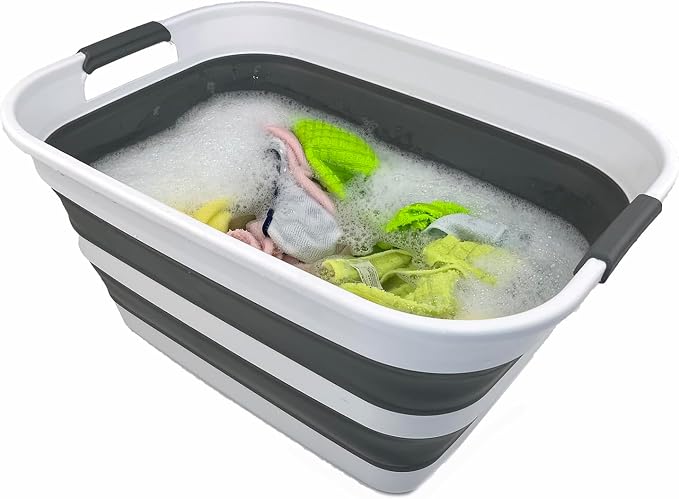 SAMMART Collapsible Plastic Laundry Basket - Image 5