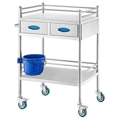 VEVOR Lab Serving Cart Utility Cart Stainless Steel Medical Cart - Image 12