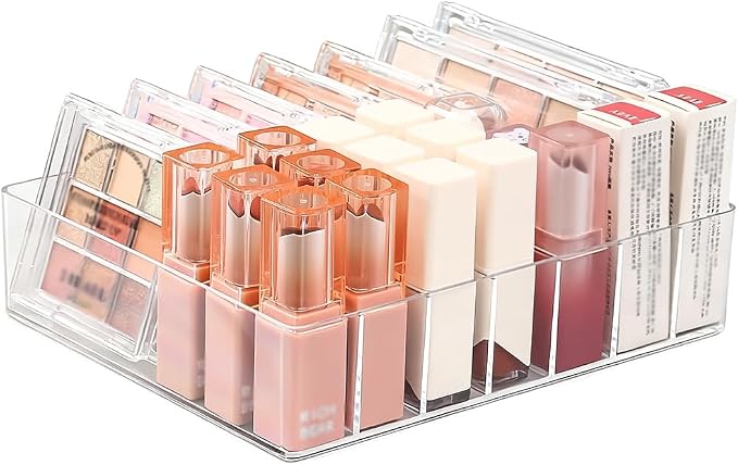 Makeup Organizer for Eyeshadow Palette and Lipstick Organizer, 7 Section by Unknown