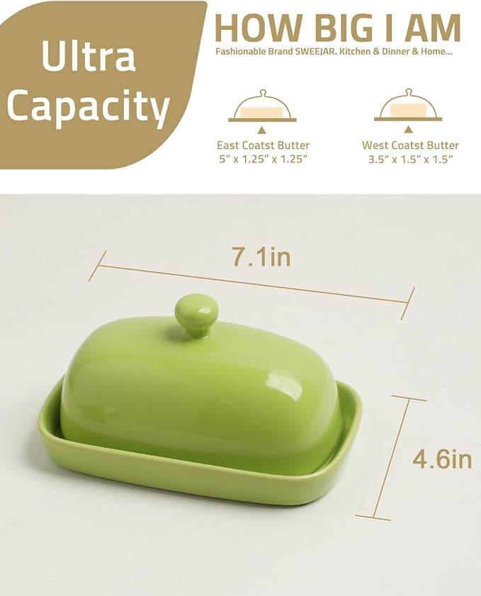 Sweejar Ceramic Butter Dish - Image 3