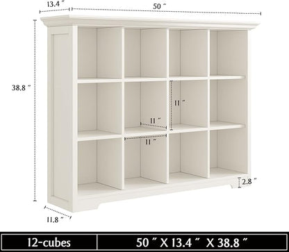 Wooden Cube Bookcase with Base - Image 3
