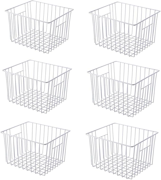 Slideep 11'' Farmhouse Freezer Food Storage Organizer Baskets Modern by WelcometotheSlideep