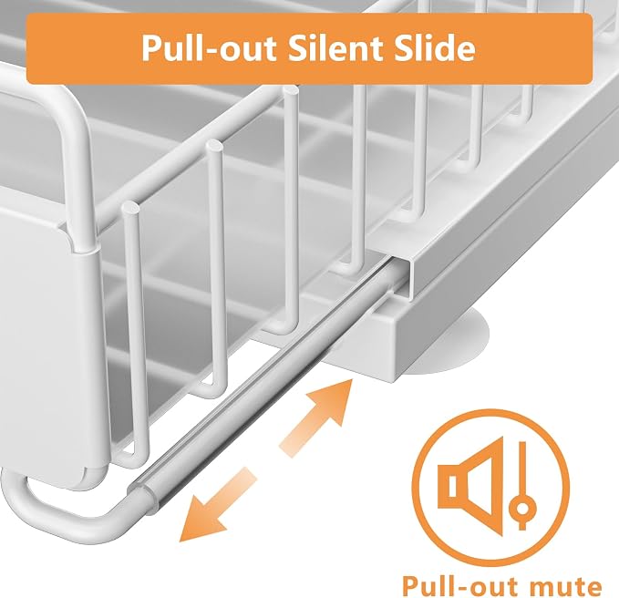 Under Sink Organizer, 2 Packs Under Sink Organizers and Storage, Slide Out Pull - Image 3
