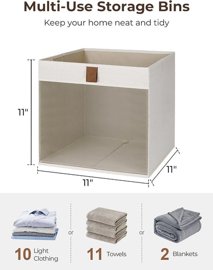StorageWorks 11x11 Storage Cubes, Closet Storage Bins - Image 2