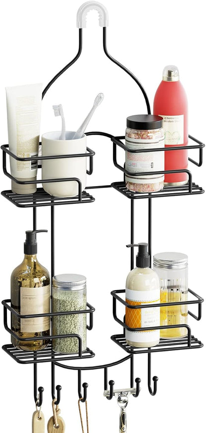 SRIWATANA Shower Caddy Hanging Over Head, Bathroom Shower Organizer Shower Rack by SRIWATANA