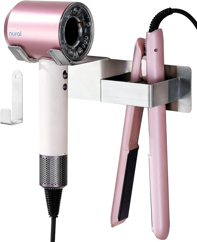 Hair Dryer and Straightener Holder, Upgraded Hair Straightener Holder by PTALSEAW-PortableDryerHolder