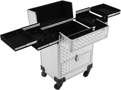 Rolling Makeup Case, Nail Storage Box - Image 4