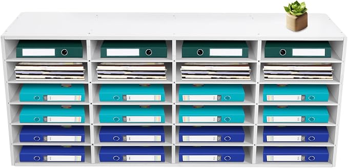 Mail Sorter Organizer, 24 Compartments Mailbox by LEYSRIS