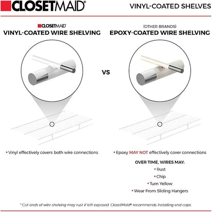 ClosetMaid ShelfTrack Wire Closet Organizer System, Adjustable from 5 to 8 Ft. - Image 9