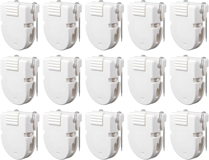 15 Pcs Cubicle Clips Plastic Cubicle Hooks by NICECRAFT