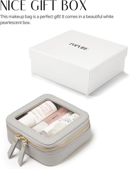 Popvibe Clear Makeup Bag Travel Cosmetic Case Transparent Toiletry Bag - Image 7