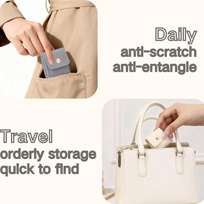 Mini Travel Jewelry Bag, Mini Jewelry Pouch, Protable travel Jewelry Storage - Image 5