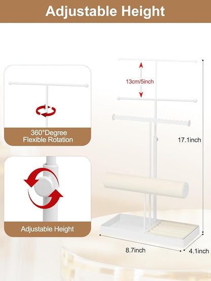 Cirhy Jewlery Holder Necklace Stand, Adjustable Necklace Holder - Image 4