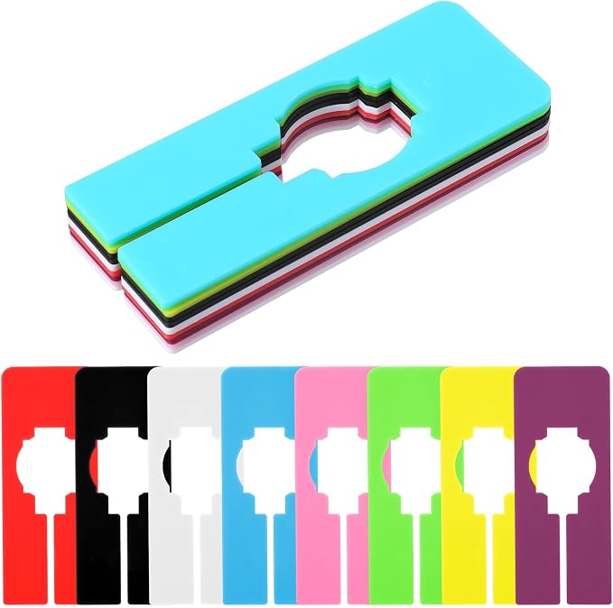 8PCS Clothing Rack Dividers, 8 Colors Plastic Organizer Rack Size Dividers - Image 2