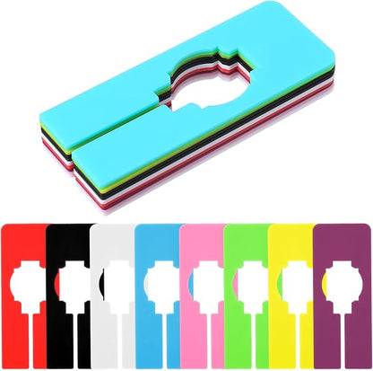 8PCS Clothing Rack Dividers, 8 Colors Plastic Organizer Rack Size Dividers - Image 2