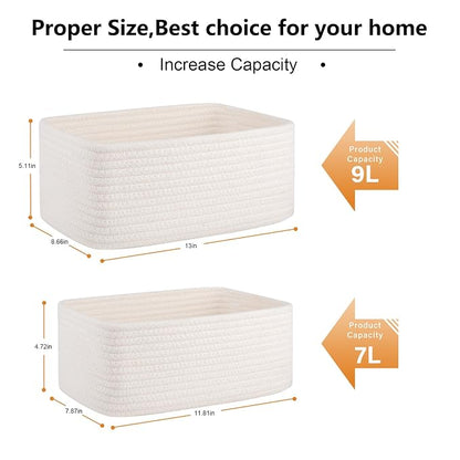 4 Pack Small Storage Shelf Baskets - Image 3