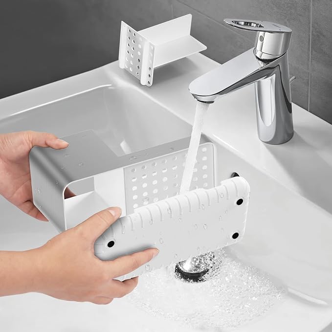 Toothbrush Holders for Bathroom Countertop Organizer, Brushed Nickel Tooth - Image 5