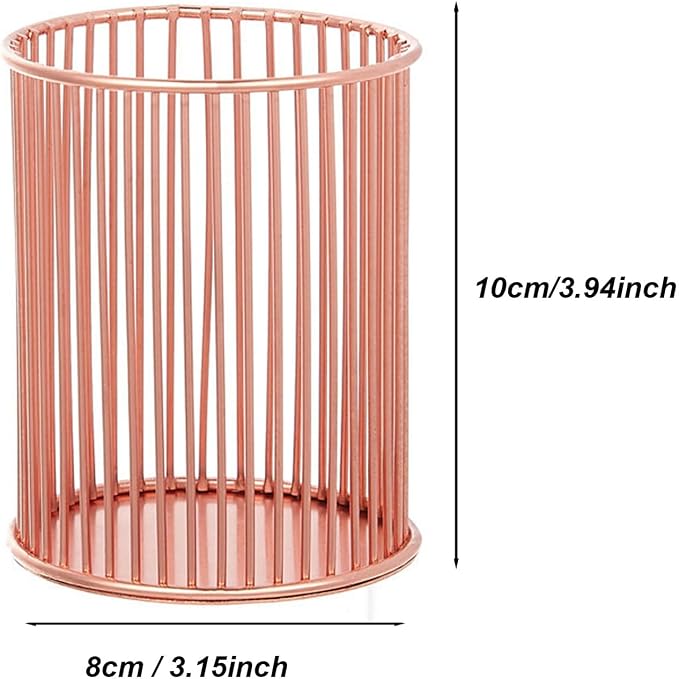 Metal Pen Holder Cup for Desk Makeup Brushes Pencil Holders Home Office - Image 2