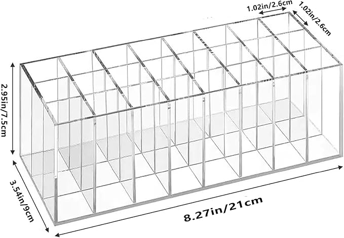Lipstick Organizer 24 Slot Lipstick Holder Display Rack Small Clear Plastic - Image 6