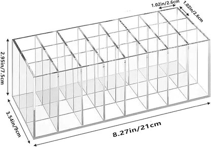 Lipstick Organizer 24 Slot Lipstick Holder Display Rack Small Clear Plastic - Image 6