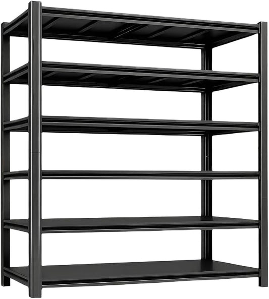 Industrial Storage Rack, Heavy-Duty Steel Shelving Unit, 6-Tier Multi-Purpose by DarubtesForanideallife