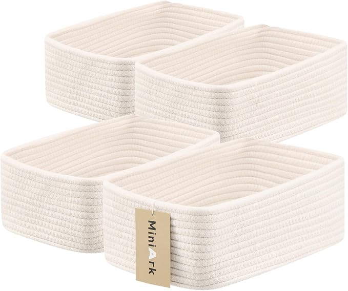 Small Storage Baskets for Organizing | Closet Organizer Bins | Shelf Toy Basket by MiniArkStorageBasketsHome