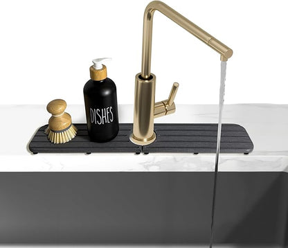 17inch x 4inch Kitchen Sink Faucet Mat, Water Absorbing Stone Faucet Splash - Image 5