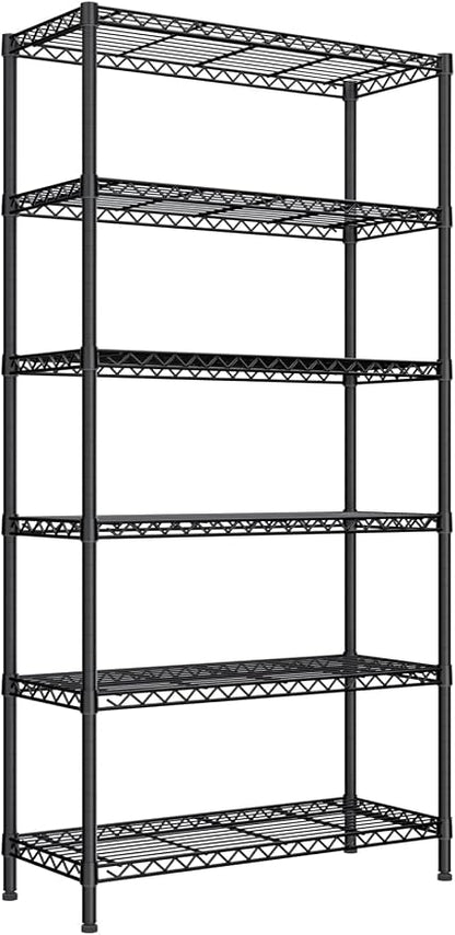 6 Tier Adjustable Storage Shelves, Heavy Duty Metal Utility Shelf 1500LBS - Image 4