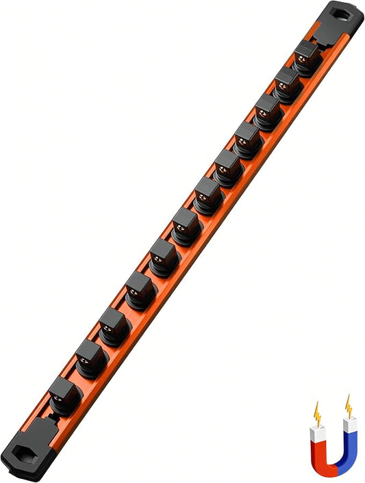 ALOANES 1/2-Inch Drive Magnetic Socket Organizer, Heavy Duty Aluminum Socket by Aloanes