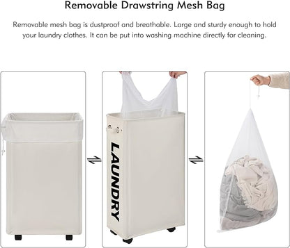 DOKEHOM 29-Inches Enlarged Slim Laundry Basket - Image 6