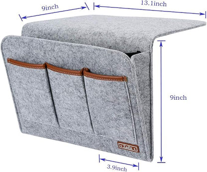 Bedside Caddy, 6 Pockets Large Size Bedside Storage Organizer Bedside Organizer - Image 3