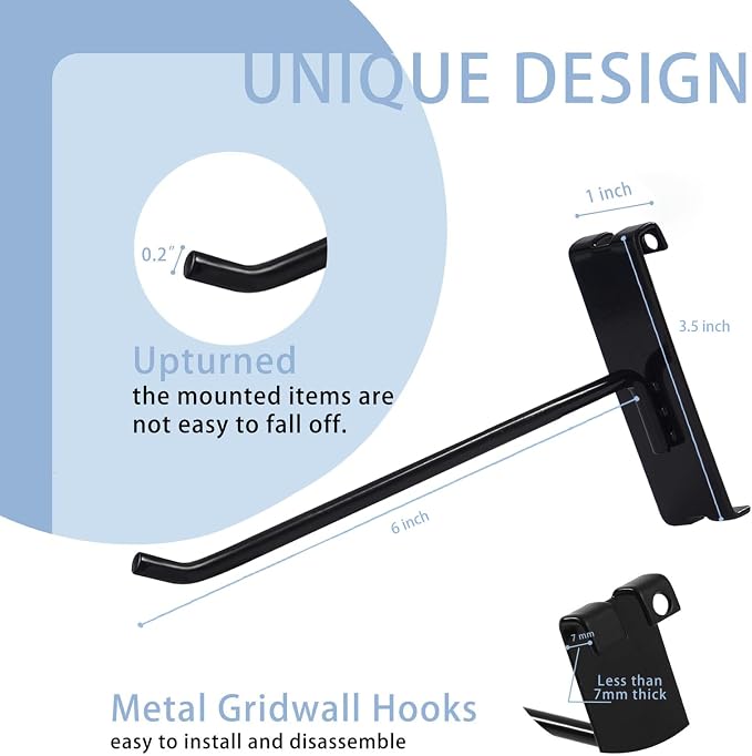Gridwall Hooks 6 Inch - Image 2