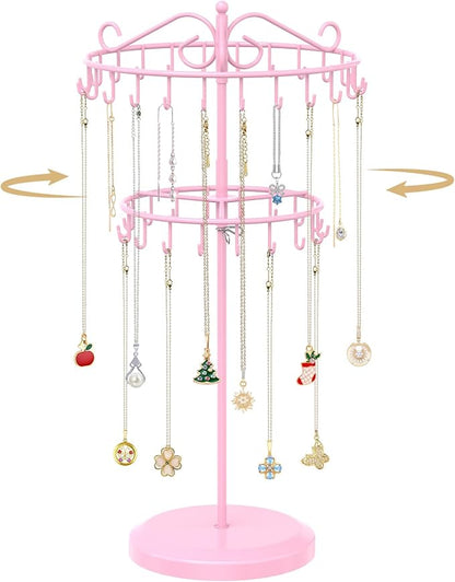 MODOWEY Rotating Necklace Holder Organizer Display Stand by MODOWEY