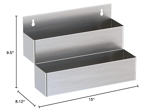 Stainless Steel Double Tier Speed Rail, Liquor Rack, Speed Rack, Bottle Holder - Image 4
