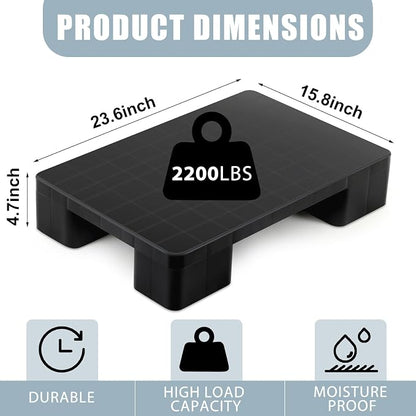 1 Pcs Plastic Pallet for Basement Storage Easy Stack Lightweight Floor Pallet - Image 2