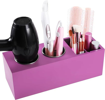 Hair Dryer Countertop Holder, Hair Tool Organizer Wall Mount, Blow Dryer Holder by RAIKEDR