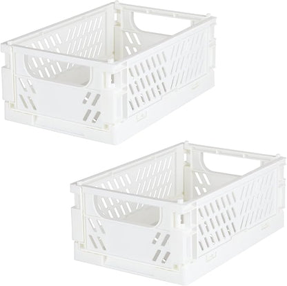 Tixill 2-Pack Mini Foldable Plastic Baskets by TixillMiniPlasticBasket