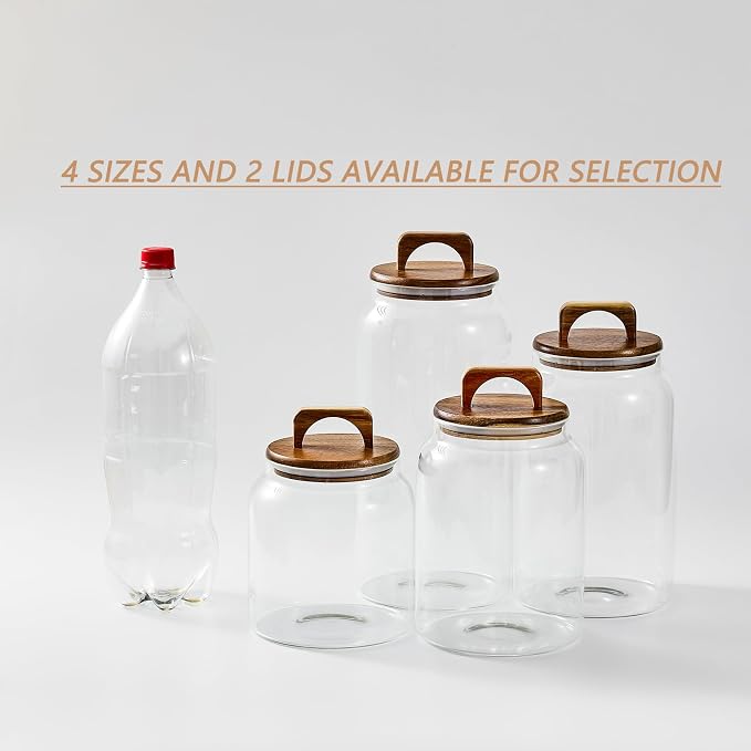 Sweejar Glass Jars for Laundry Room Organization, Half-Gallon Laundry Pods - Image 3