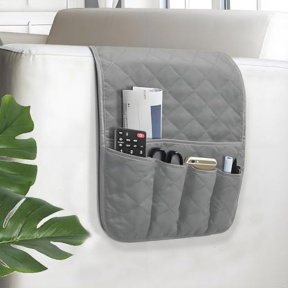 Sofa Armrest Organizer Non-Slip Arm Chair Bedside Caddy Storage Organizer by AUVCAS