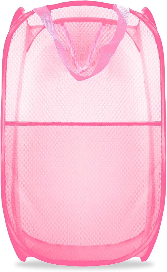 Collapsible Pop Up Laundry Hamper, Extra Large Mesh Foldable Laundry Basket by BuyongwantJewelry